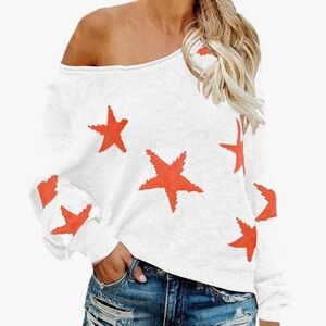 Cocoleggings Scoop Neck Star Sweater